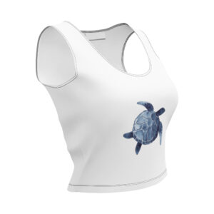 tortoise vibes women's crop top