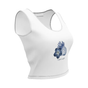 sea breeze floral crop top