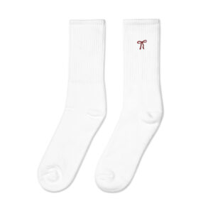 embroidered socks