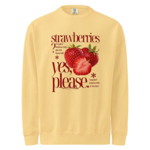 strawberry fields crewneck sweatshirt