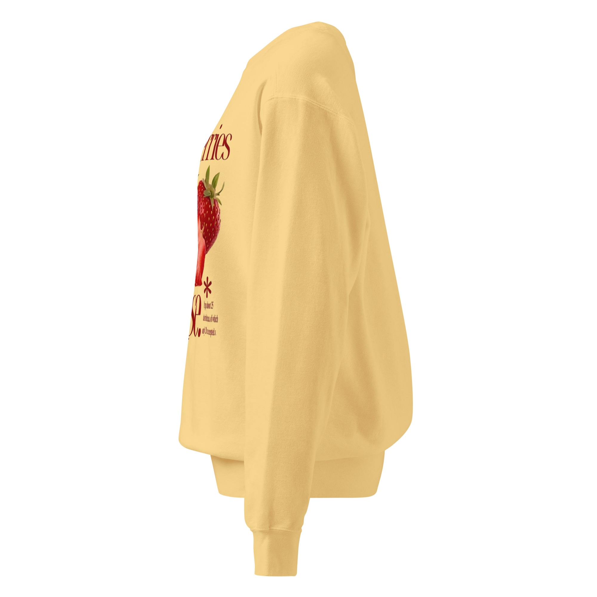 strawberry fields crewneck sweatshirt strawberry fields crewneck sweatshirt
